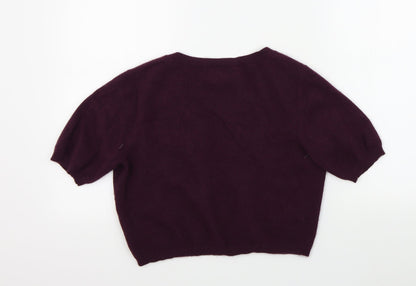 Womens UK Size 10 NEXT Purple Cardigan Jumper