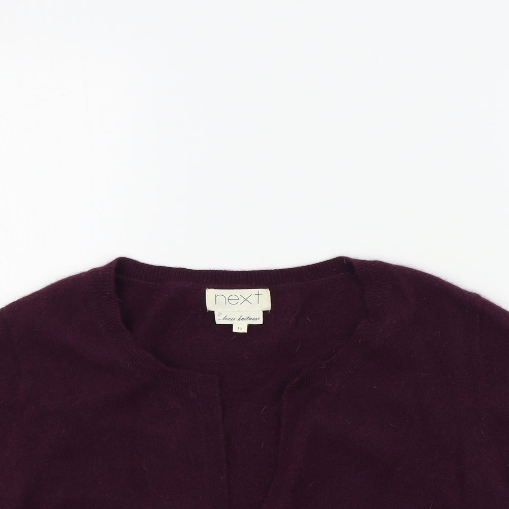 Womens UK Size 10 NEXT Purple Cardigan Jumper