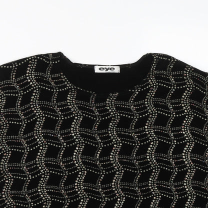 Eye Casuals Womens Black   Basic T-Shirt Size 2XL
