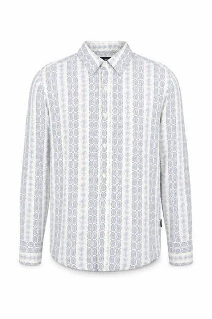 Mens UK Size S Peter Werth Blue  Button-Up Long Sleeve Casual Shirt