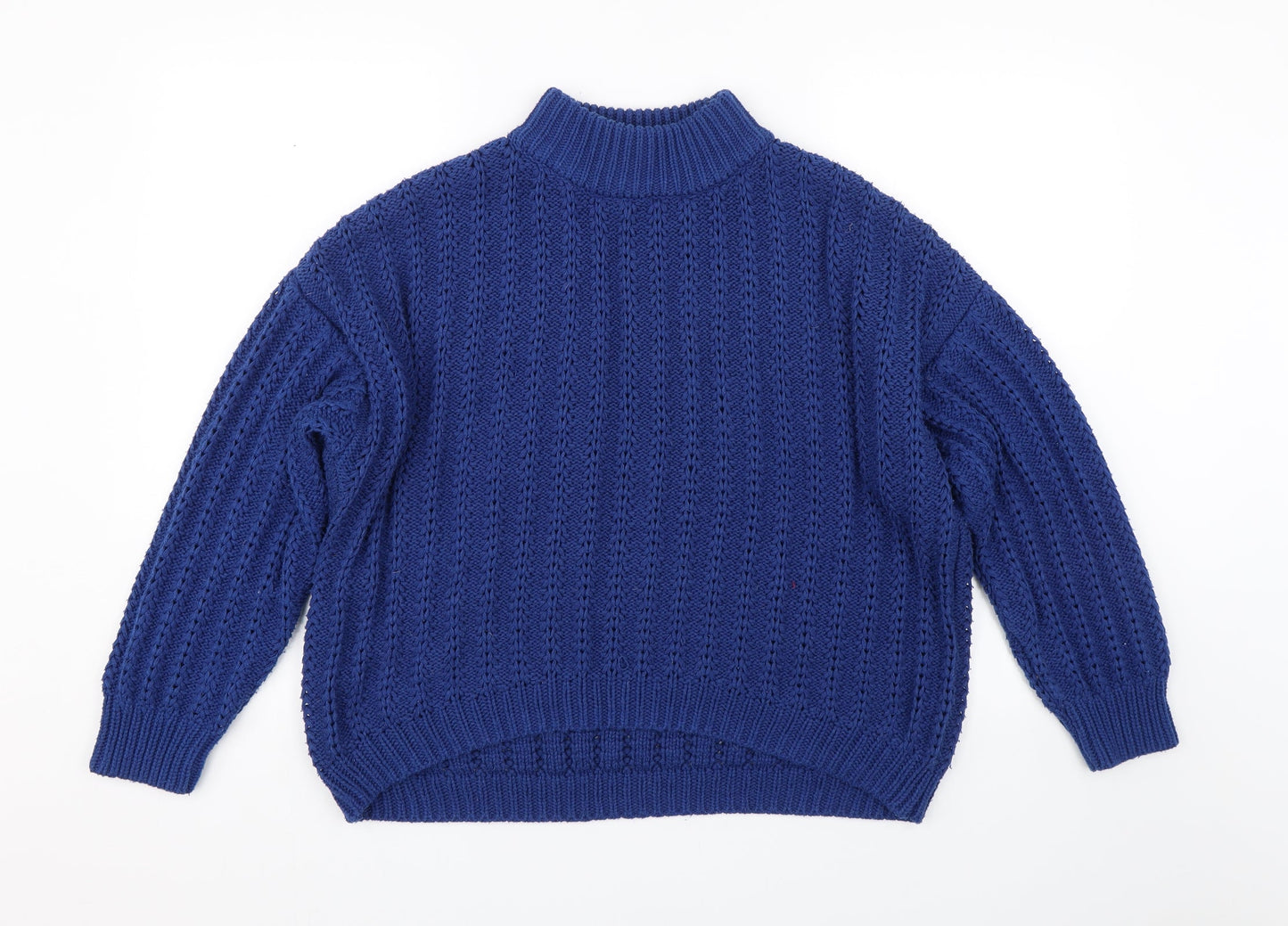 George Womens Blue  Knit Pullover Jumper Size M