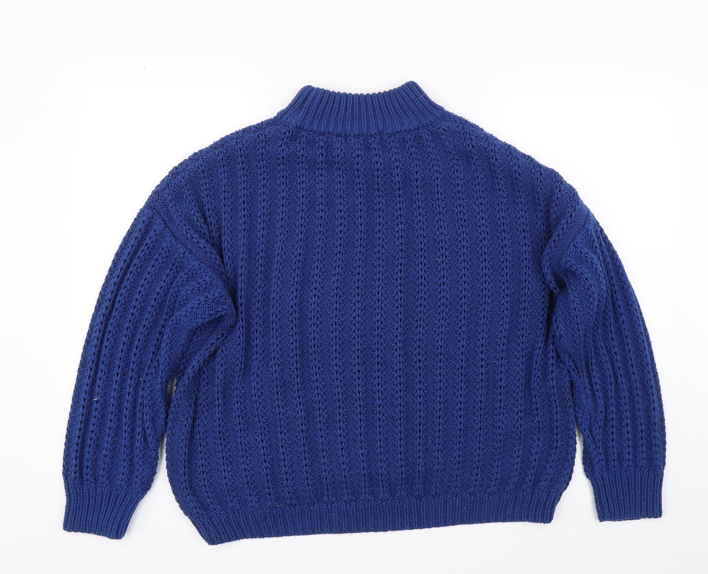 George Womens Blue  Knit Pullover Jumper Size M