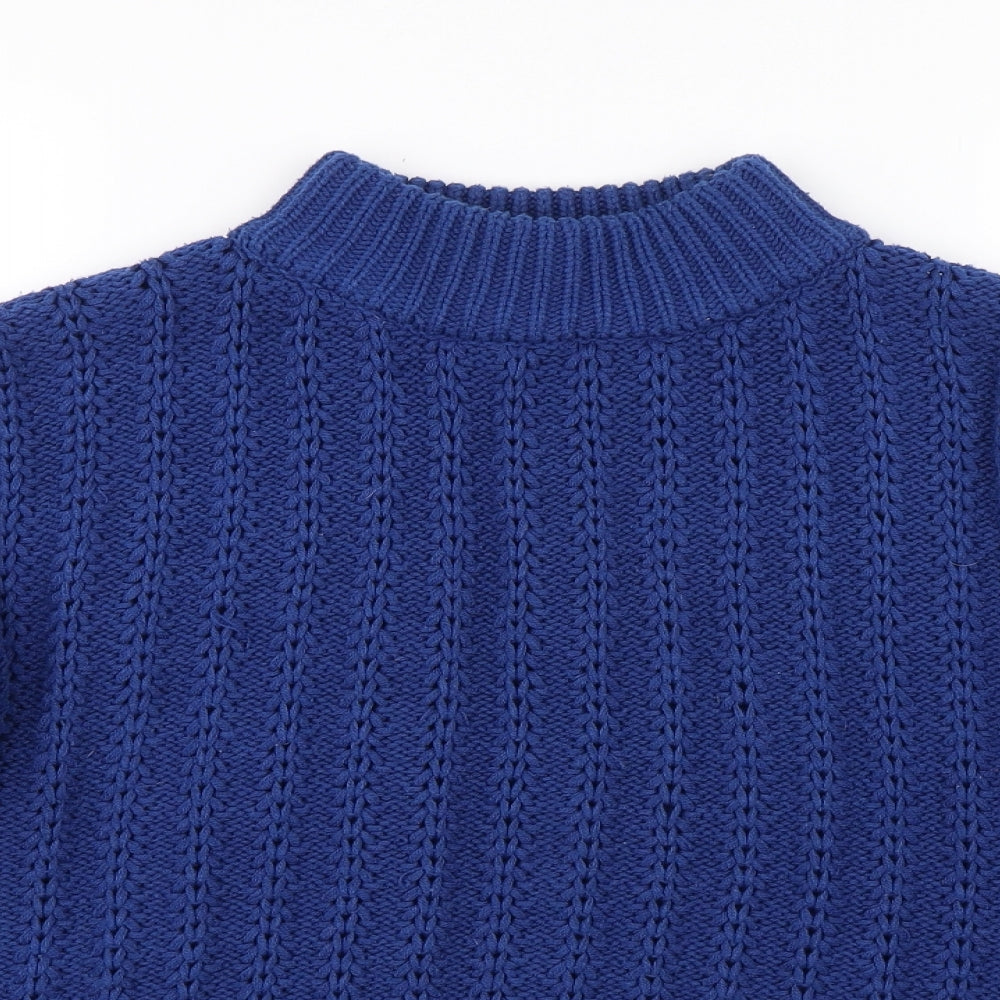 George Womens Blue  Knit Pullover Jumper Size M