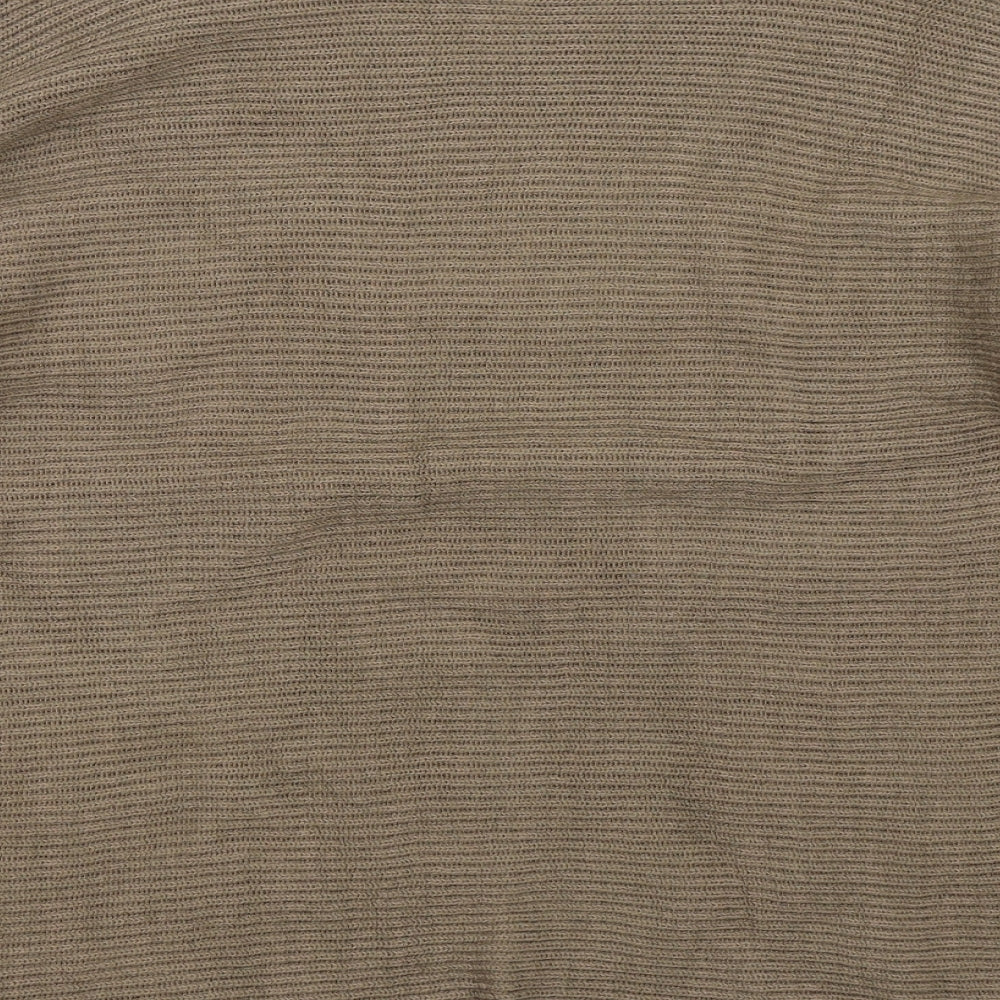 Cotton Traders Womens Brown  Knit Pullover Jumper Size 16