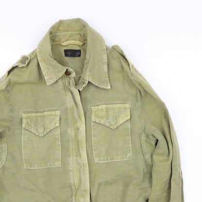 Womens UK Size 8 Topshop Green Jacket