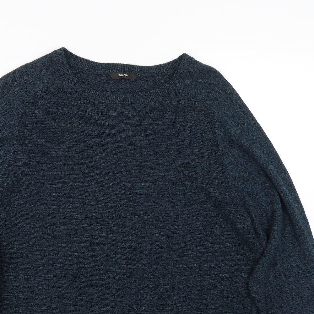 George Mens Blue   Pullover Jumper Size M