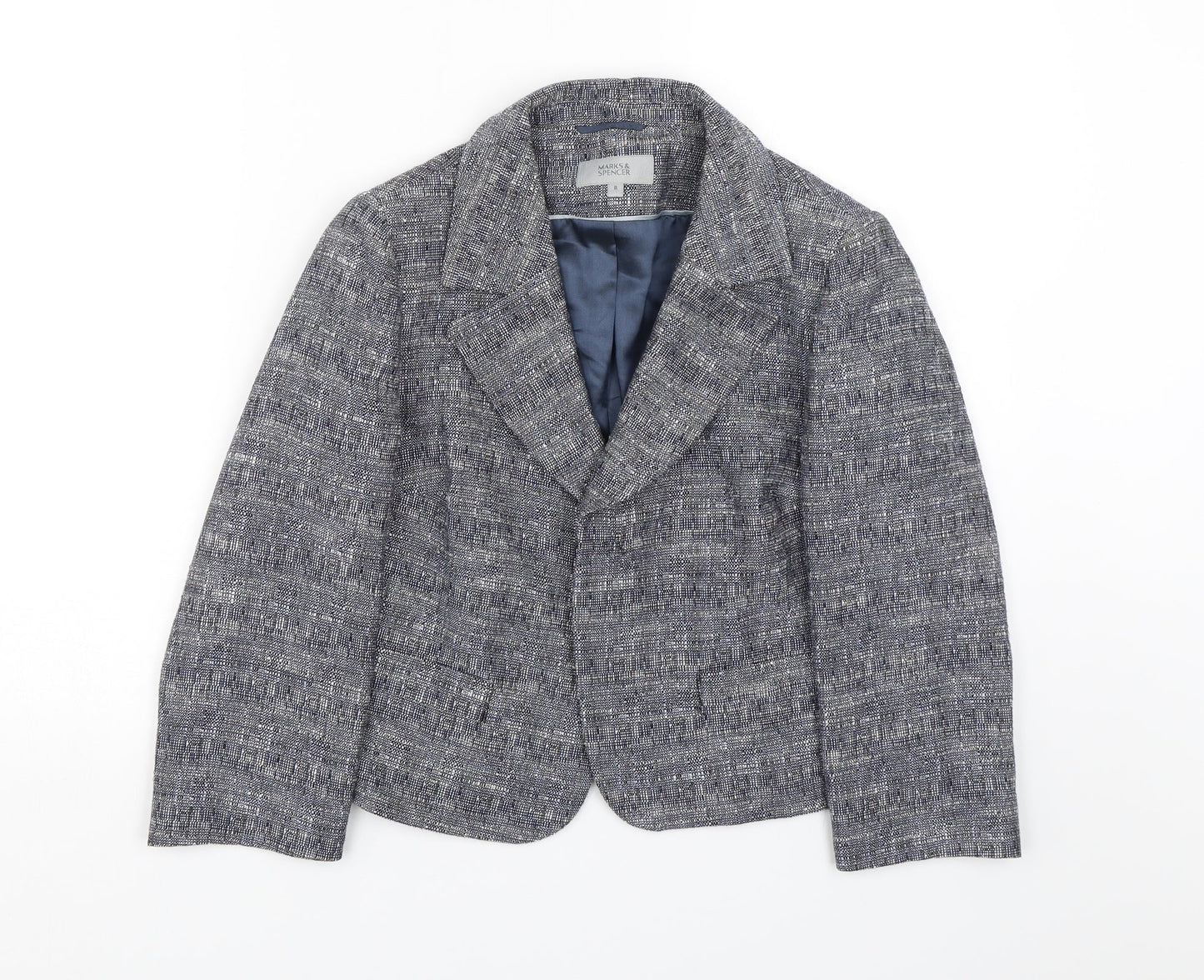 Womens UK Size 8 M&S Regular Grey Suit Jacket