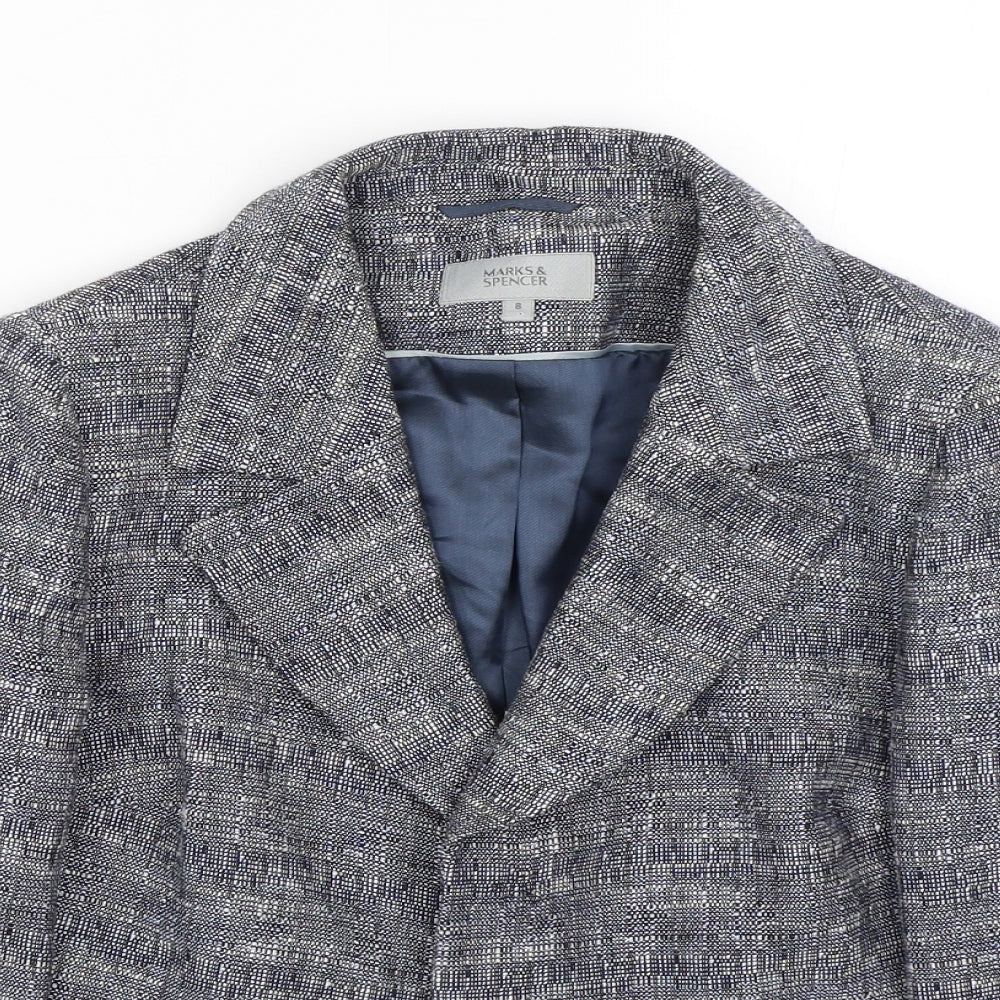 Womens UK Size 8 M&S Regular Grey Suit Jacket