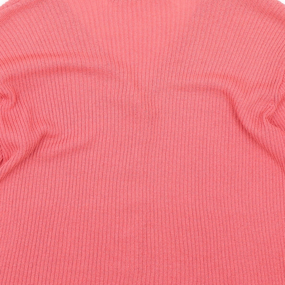Womens UK Size S AMARANTO Pink Cardigan Jumper