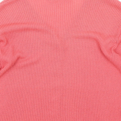 Womens UK Size S AMARANTO Pink Cardigan Jumper