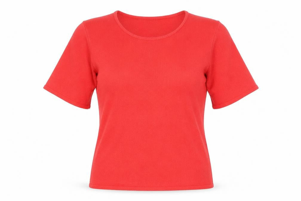 Love Knitwear Womens Red   Basic T-Shirt Size 10
