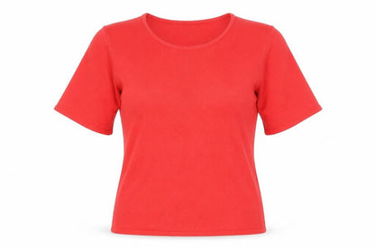 Love Knitwear Womens Red   Basic T-Shirt Size 10