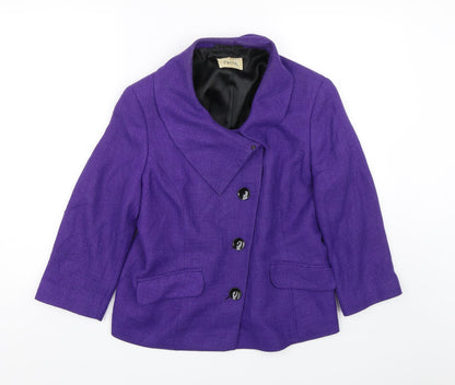 Precis Womens Purple   Jacket Coat Size 12