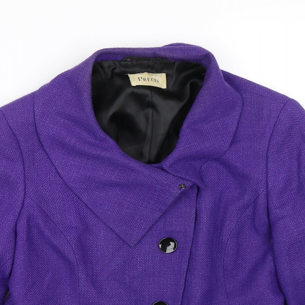 Precis Womens Purple   Jacket Coat Size 12