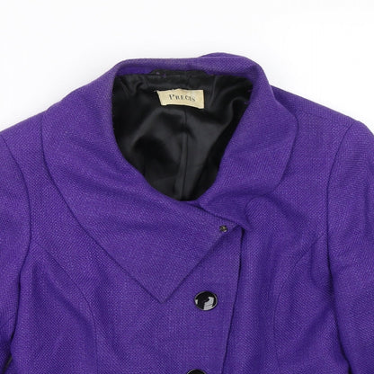 Precis Womens Purple   Jacket Coat Size 12
