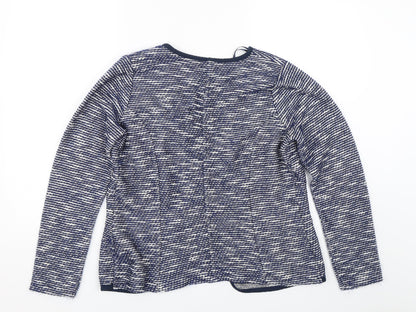 Womens UK Size 16 Papaya Blue Cardigan Jumper