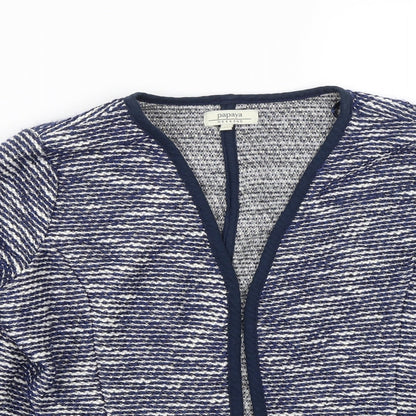 Womens UK Size 16 Papaya Blue Cardigan Jumper