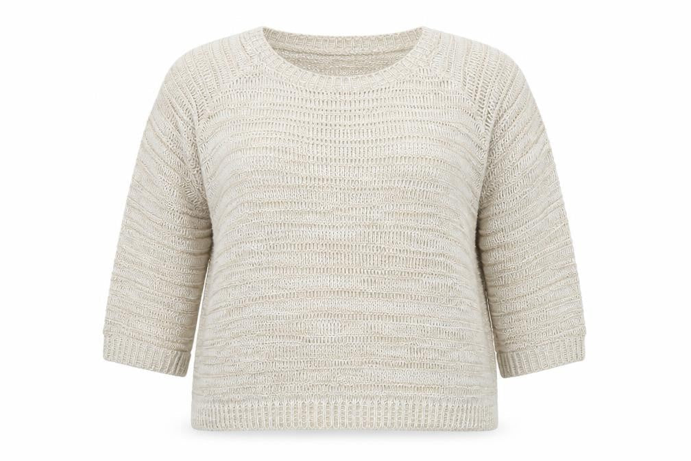 Womens UK Size 16 Isle Beige Pullover Jumper
