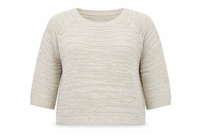 Womens UK Size 16 Isle Beige Pullover Jumper