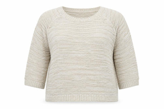 Womens UK Size 16 Isle Beige Pullover Jumper
