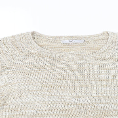 Womens UK Size 16 Isle Beige Pullover Jumper