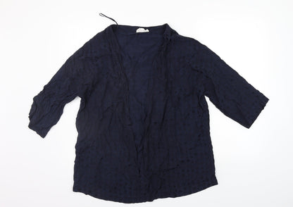 Womens UK Size 12 Debenhams Blue Cardigan Jumper