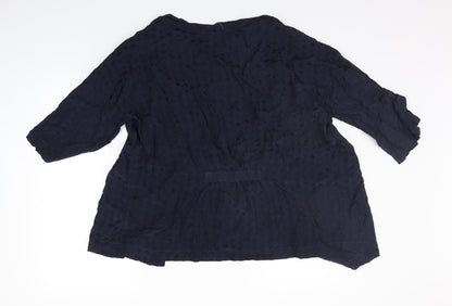 Womens UK Size 12 Debenhams Blue Cardigan Jumper