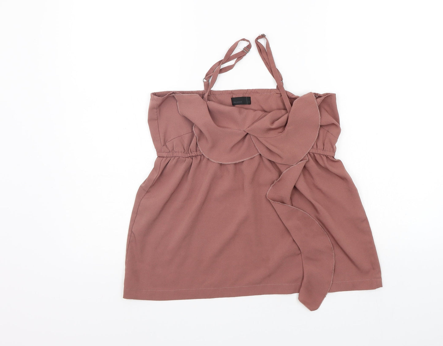 Womens UK Size S VERO MODA Brown Basic Tank