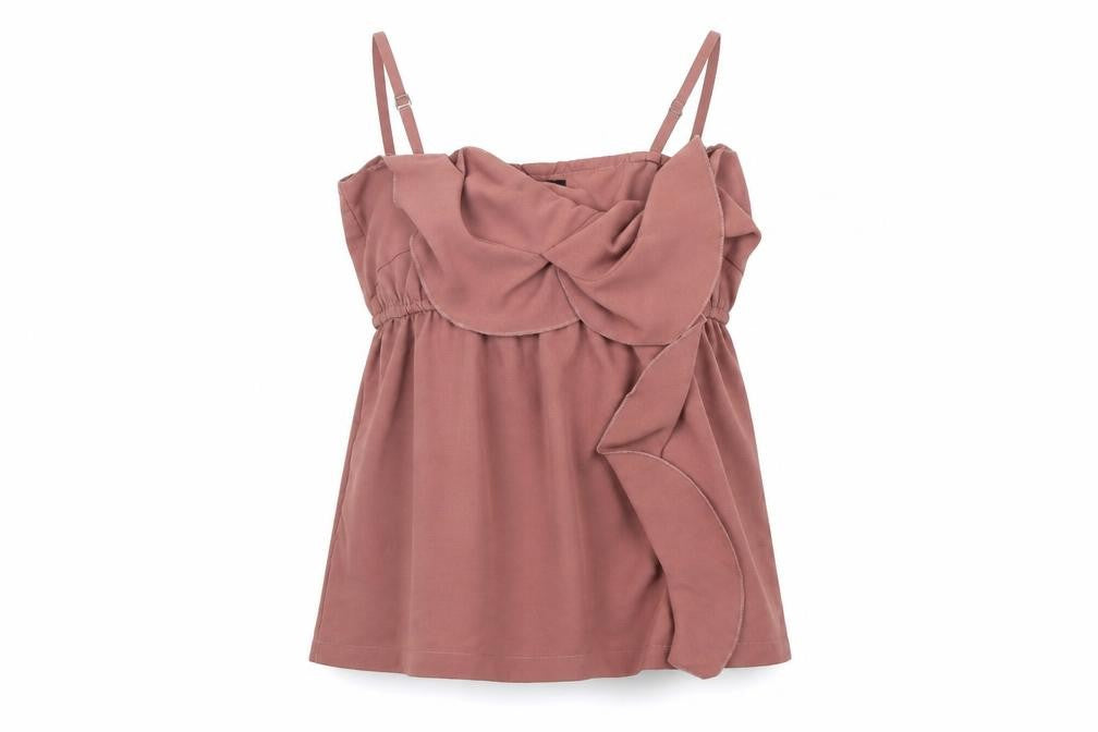 Womens UK Size S VERO MODA Brown Basic Tank