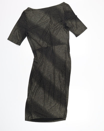 M&Co Womens Gold   A-Line  Size 12
