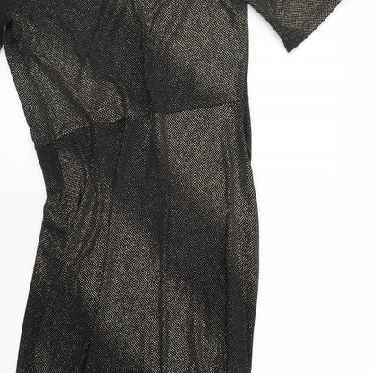 M&Co Womens Gold   A-Line  Size 12