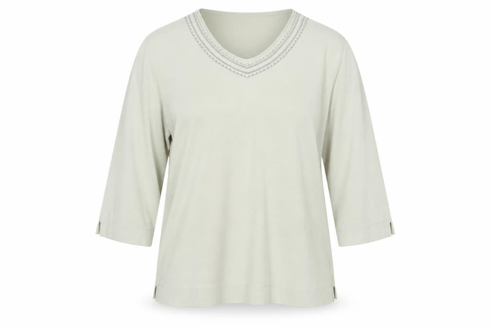 Front view of Cotsworld women’s beige jumper, size L