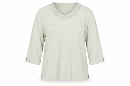 Front view of Cotsworld women’s beige jumper, size L