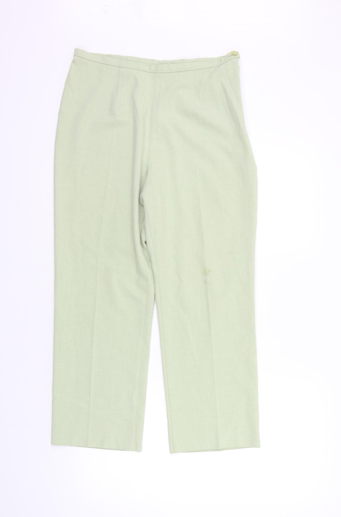 Womens UK Size 12 Marks and Spencer Regular Fit  Green Trousers