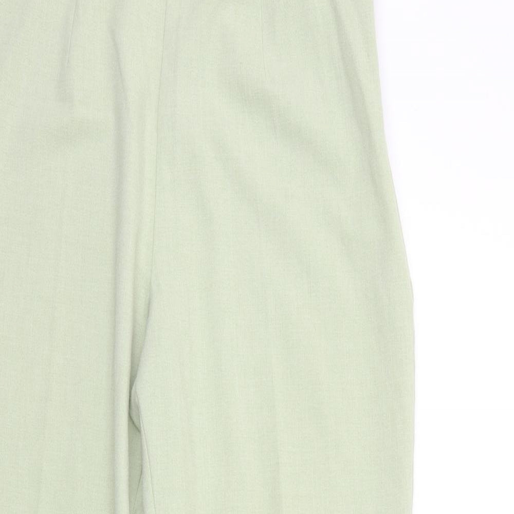 Womens UK Size 12 Marks and Spencer Regular Fit  Green Trousers