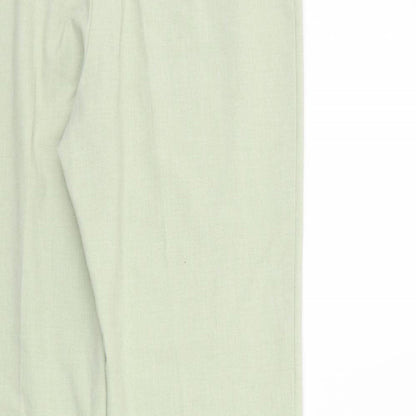 Womens UK Size 12 Marks and Spencer Regular Fit  Green Trousers