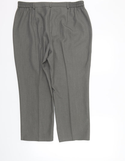Womens UK Size 16 Impressions Regular Fit  Grey Trousers