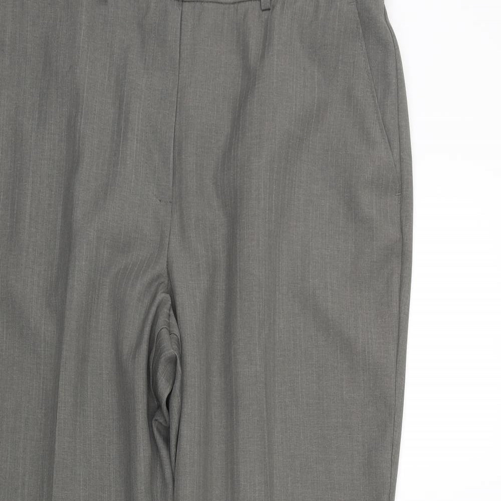 Womens UK Size 16 Impressions Regular Fit  Grey Trousers