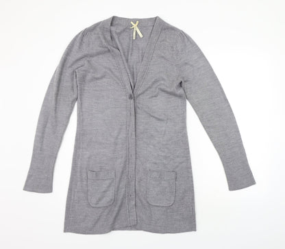 Womens UK Size 12 NEXT Grey Cardigan Jumper