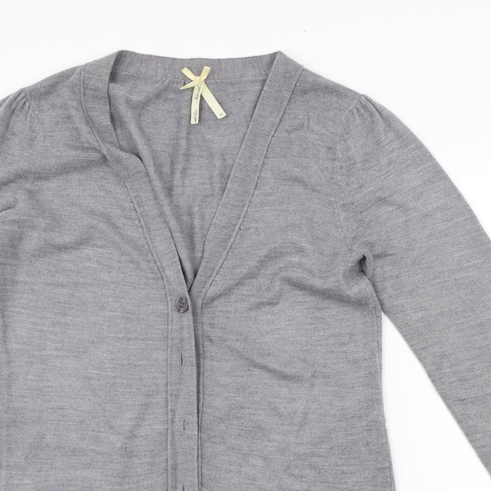 Womens UK Size 12 NEXT Grey Cardigan Jumper