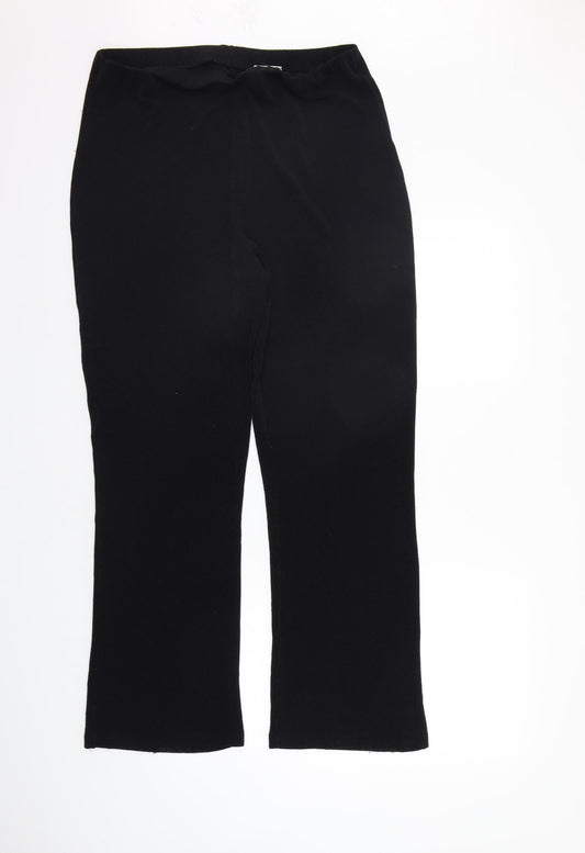 OPUS Womens Black   Jegging Trousers Size L L28 in - Elastic Waist Band