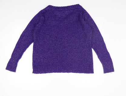 Marrisota Womens Purple   Pullover Jumper Size 12