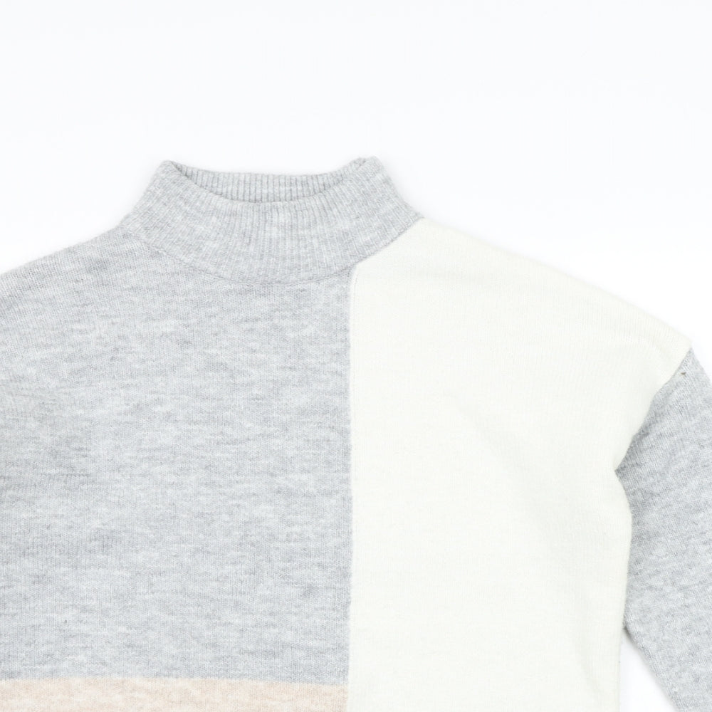 Primark Womens Beige Geometric  Pullover Jumper Size S