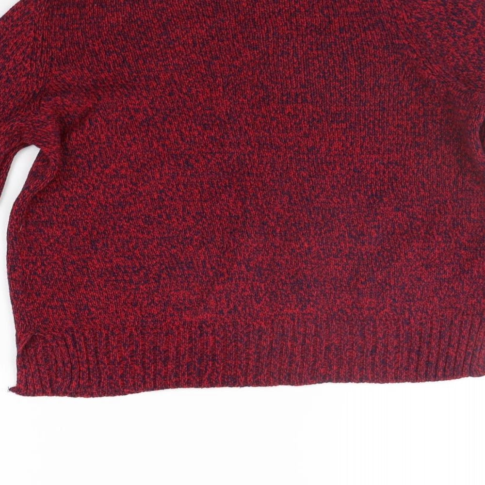 Womens UK Size XS Divided Red Pullover Jumper