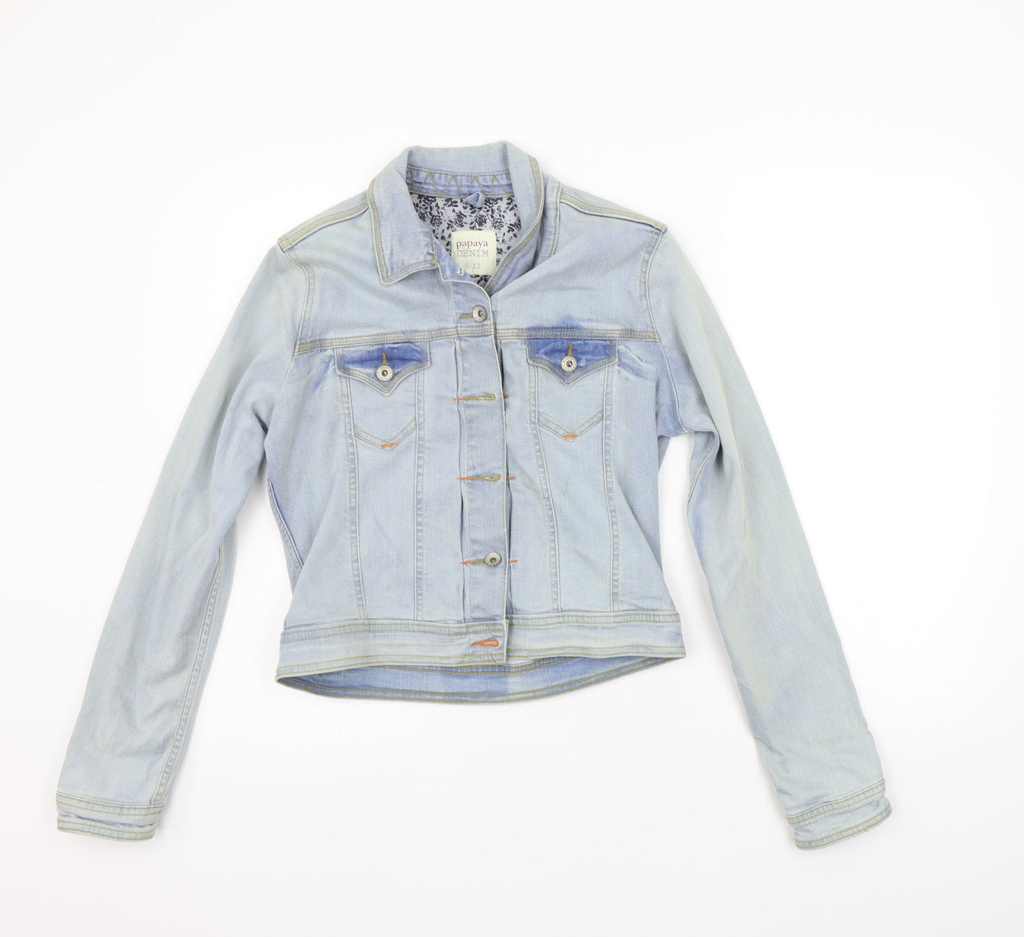 Womens UK Size 12 Papaya Blue Jacket
