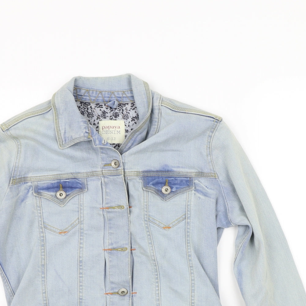 Womens UK Size 12 Papaya Blue Jacket