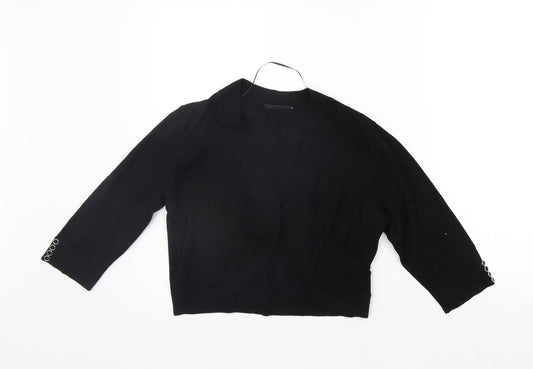 Womens UK Size S Wallis Black Cardigan Jumper