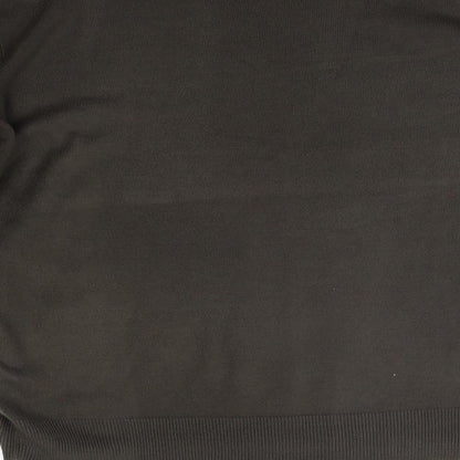 Brand and care label for Tomas Nash men’s brown jumper, size M