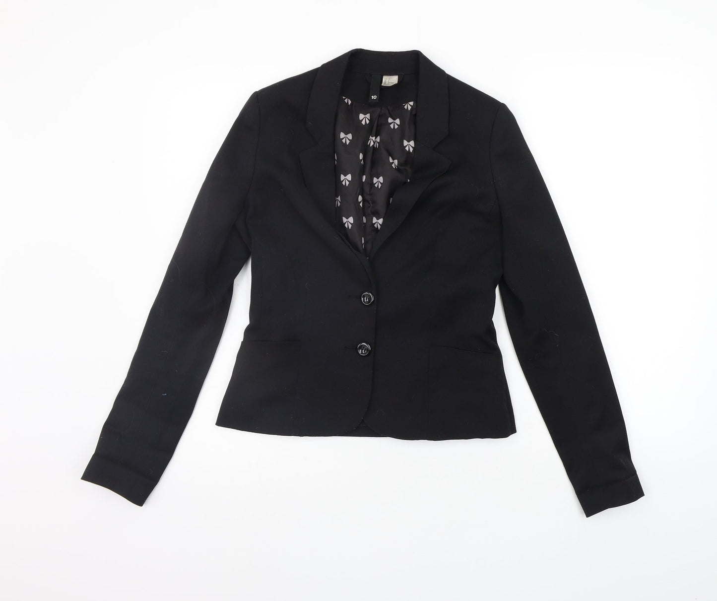 Divided Womens Black   Jacket Suit Jacket Size 10