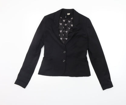 Divided Womens Black   Jacket Suit Jacket Size 10